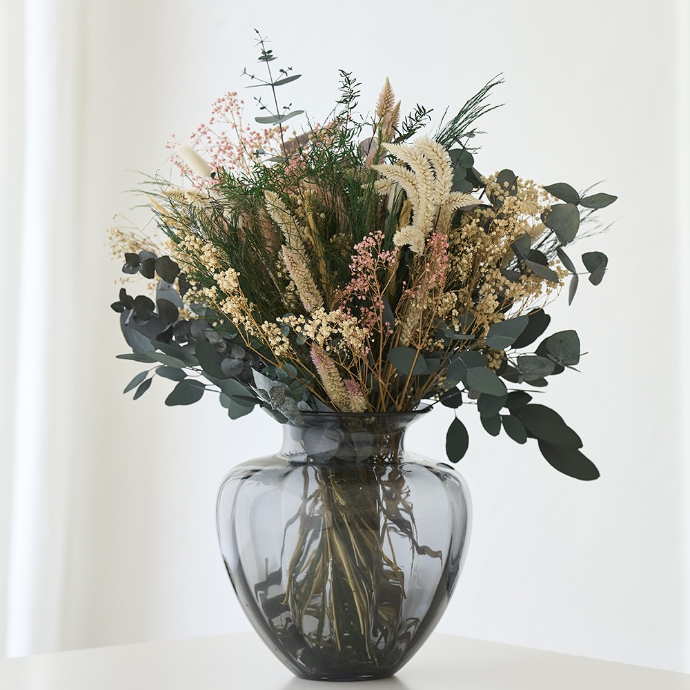Evighetsbukett ljusrosa, vit och naturlig, Långvarig bukett | Eviga blommor