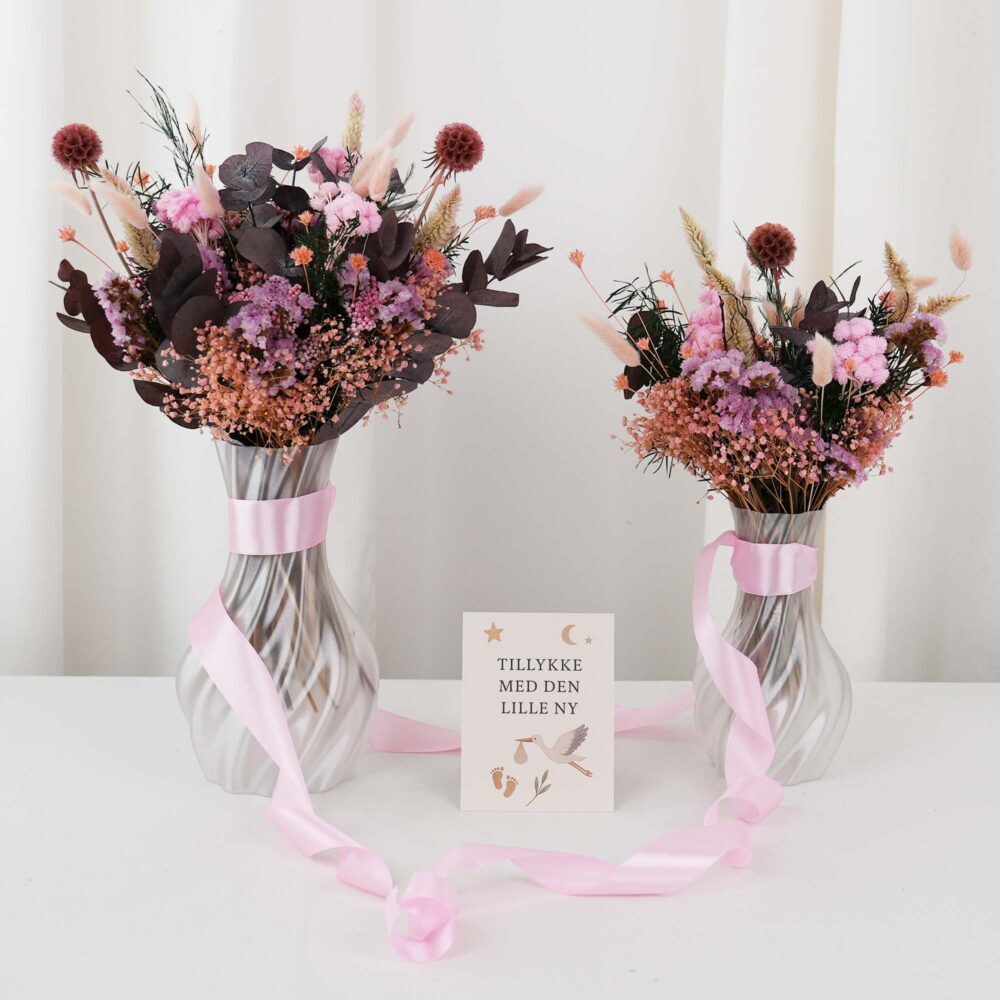 Mor & barn Evighetsbukett i rosa